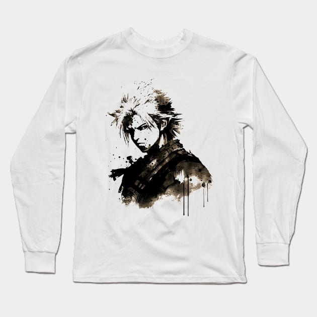 Ex Soldier Sumi-e Art Long Sleeve T-Shirt by geekmethat